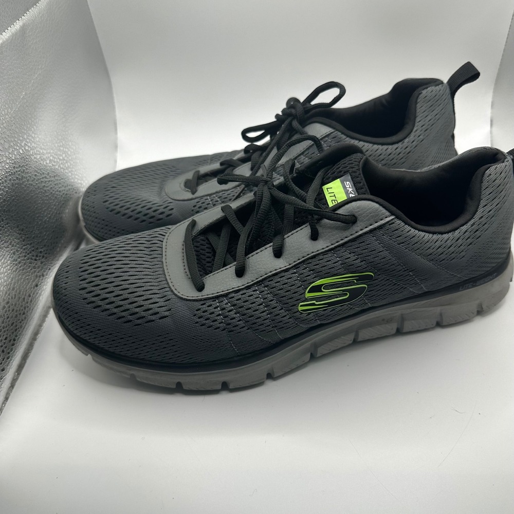 Skechers Skech-Lite Pro Mens 14 Wide Charcoal Black Sneakers 232081W